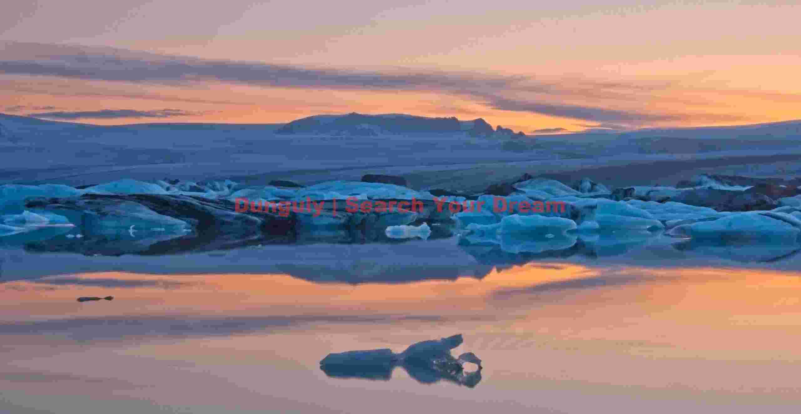 Jokulsarlon - pastel sunset Golden Hour Magic: Jokulsarlon - pastel sunset