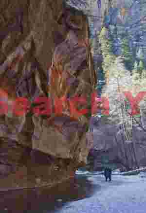 Dramatic Rock Overhang in Oak Creek Canyon, Sedona