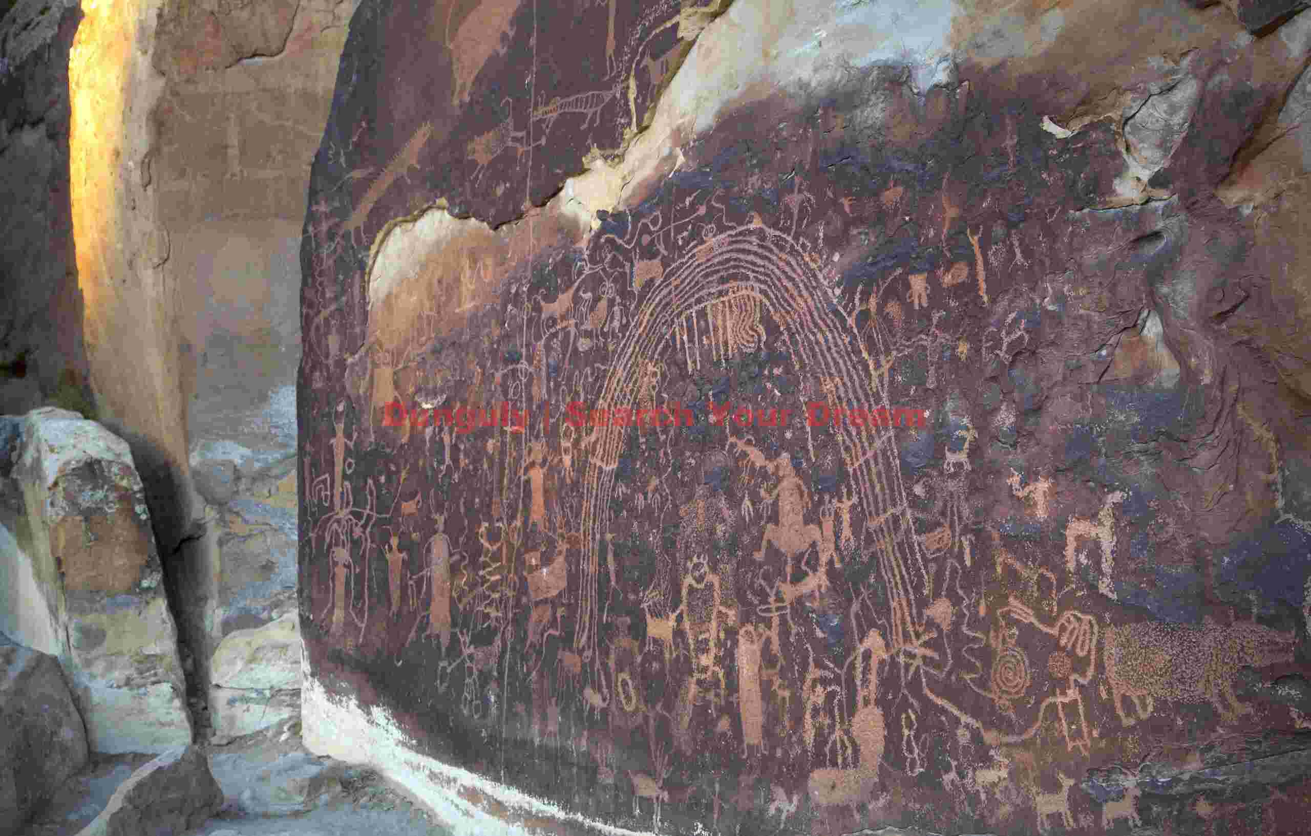 Rochester panel petroglyphs, early morning light Rochester Panel Petroglyphs in Early Morning Light