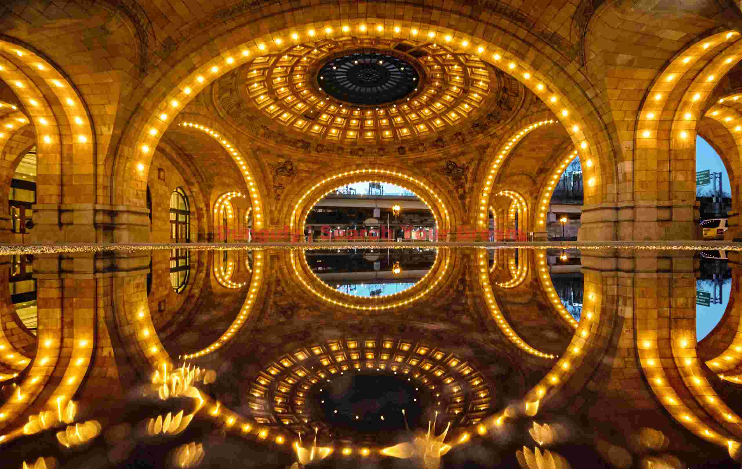 Rotunda reflection; Pittsburgh Rotunda Reflection in Pittsburgh
