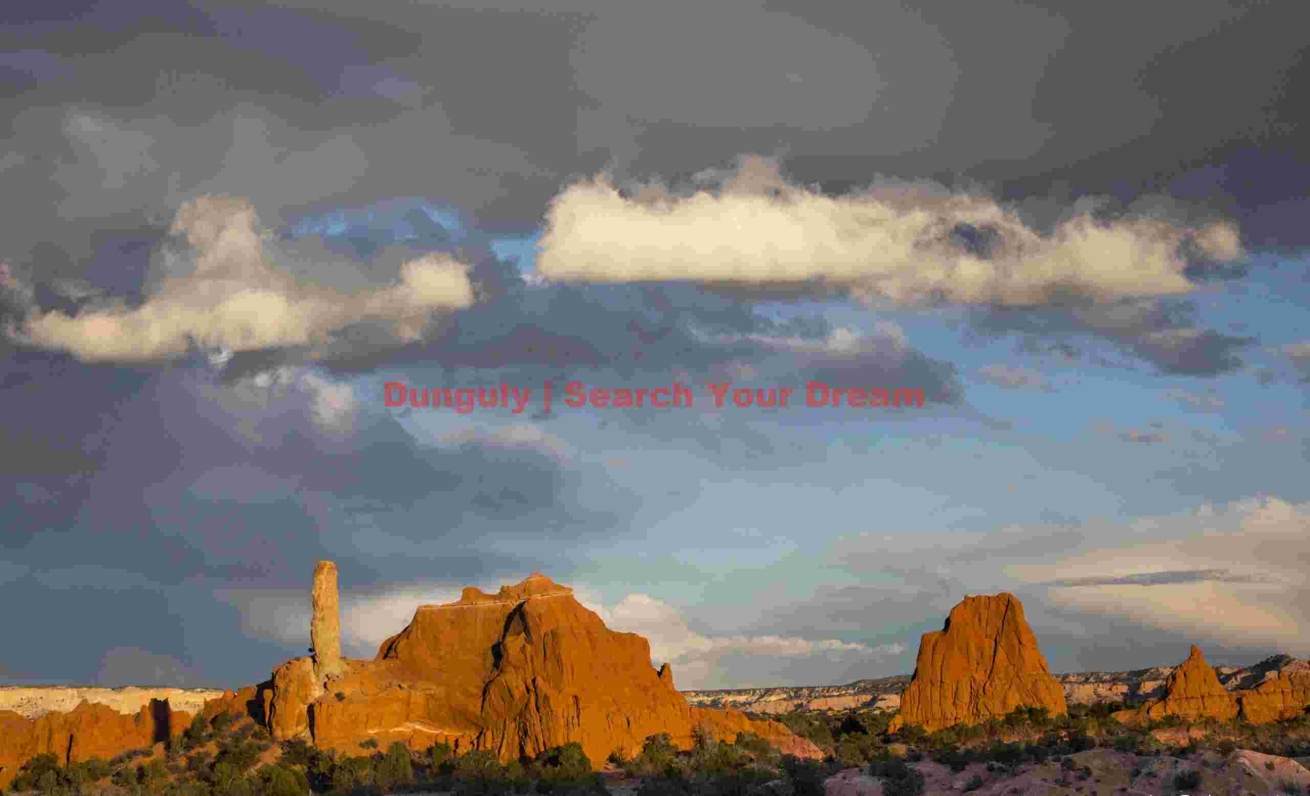 Sandstone spire with drifting clouds, Kodachrome Basin, Utah Sandstone Spire with Drifting Clouds - Kodachrome Basin
