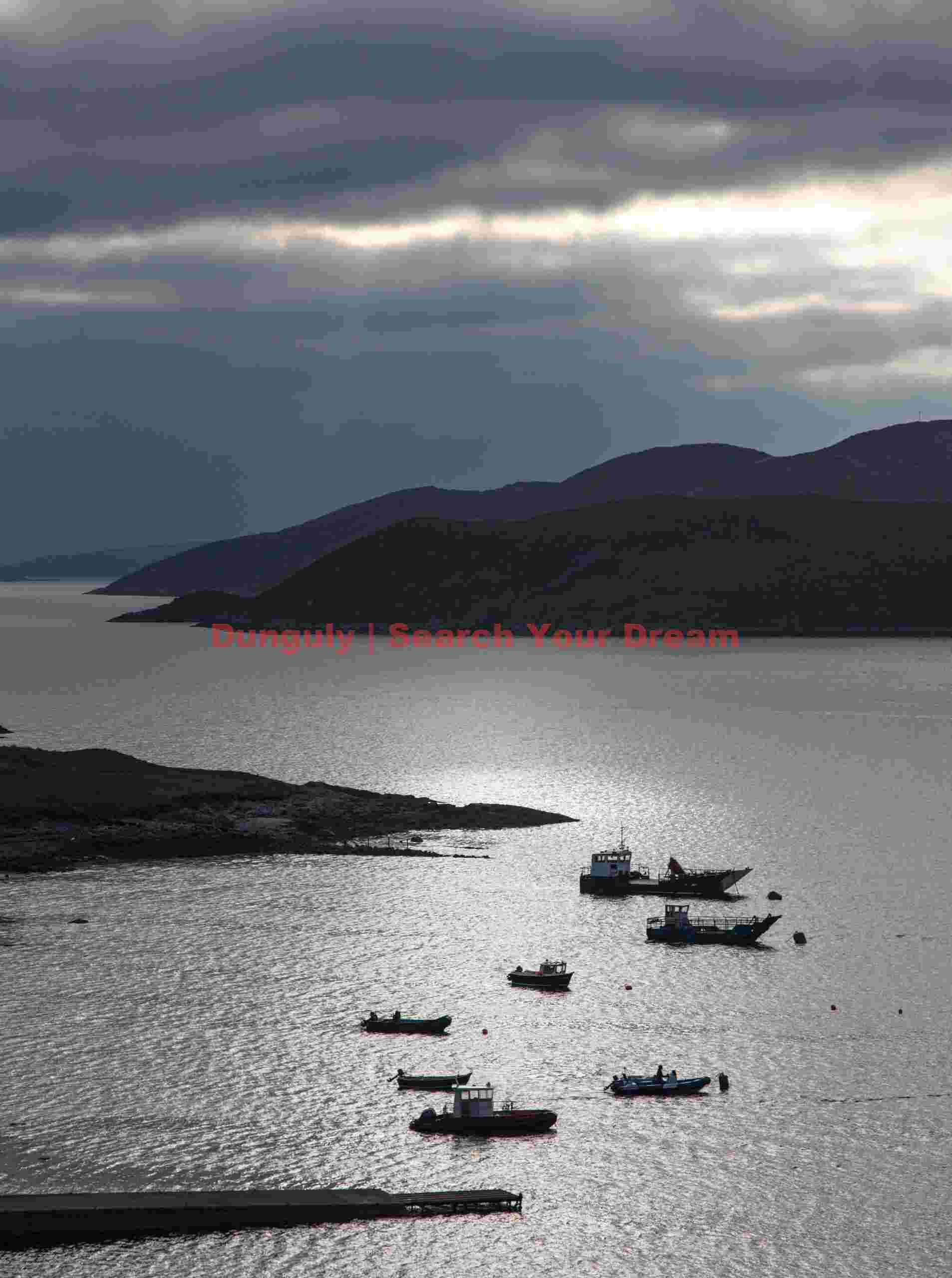 Fishing boats, Loach a Siar; Isle of Harris, Scotland Fishing boats, Loach a Siar