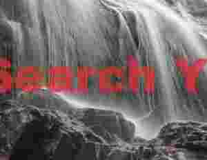 Striated waterfall