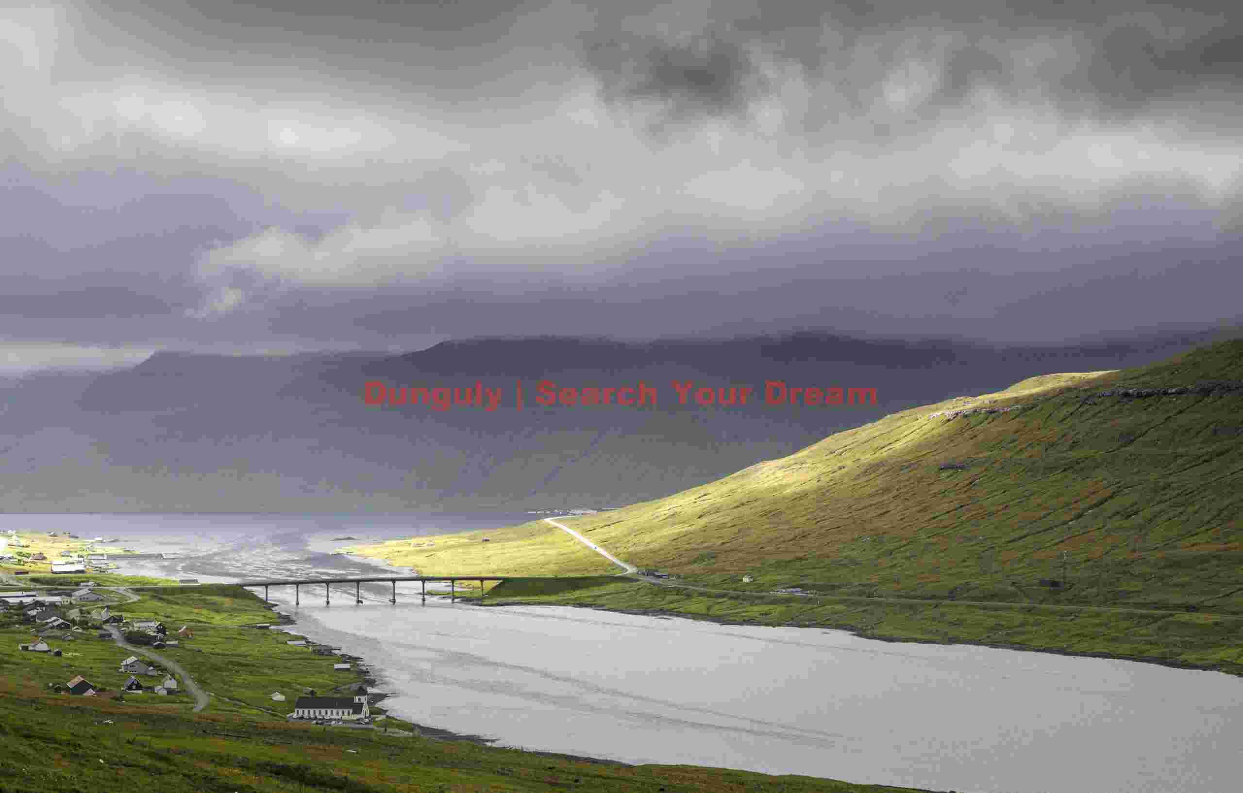 The bridge across the Atlantic; Oyrarbakki, Faroe Islands The bridge across the Atlantic