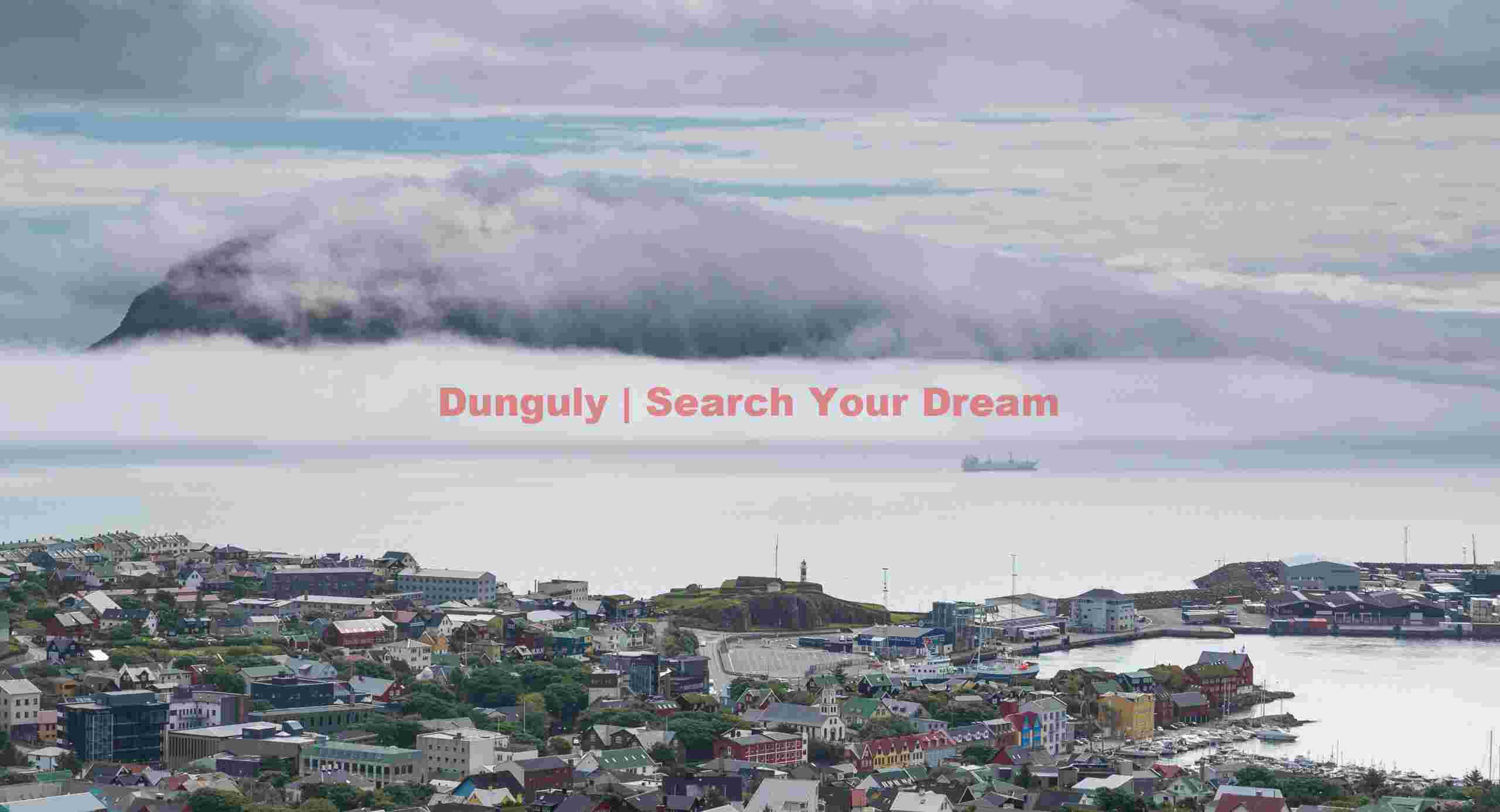 Tórshavn, with Nólsoy hidden in mist; Faroe Islands Tórshavn, with Nólsoy hidden in mist