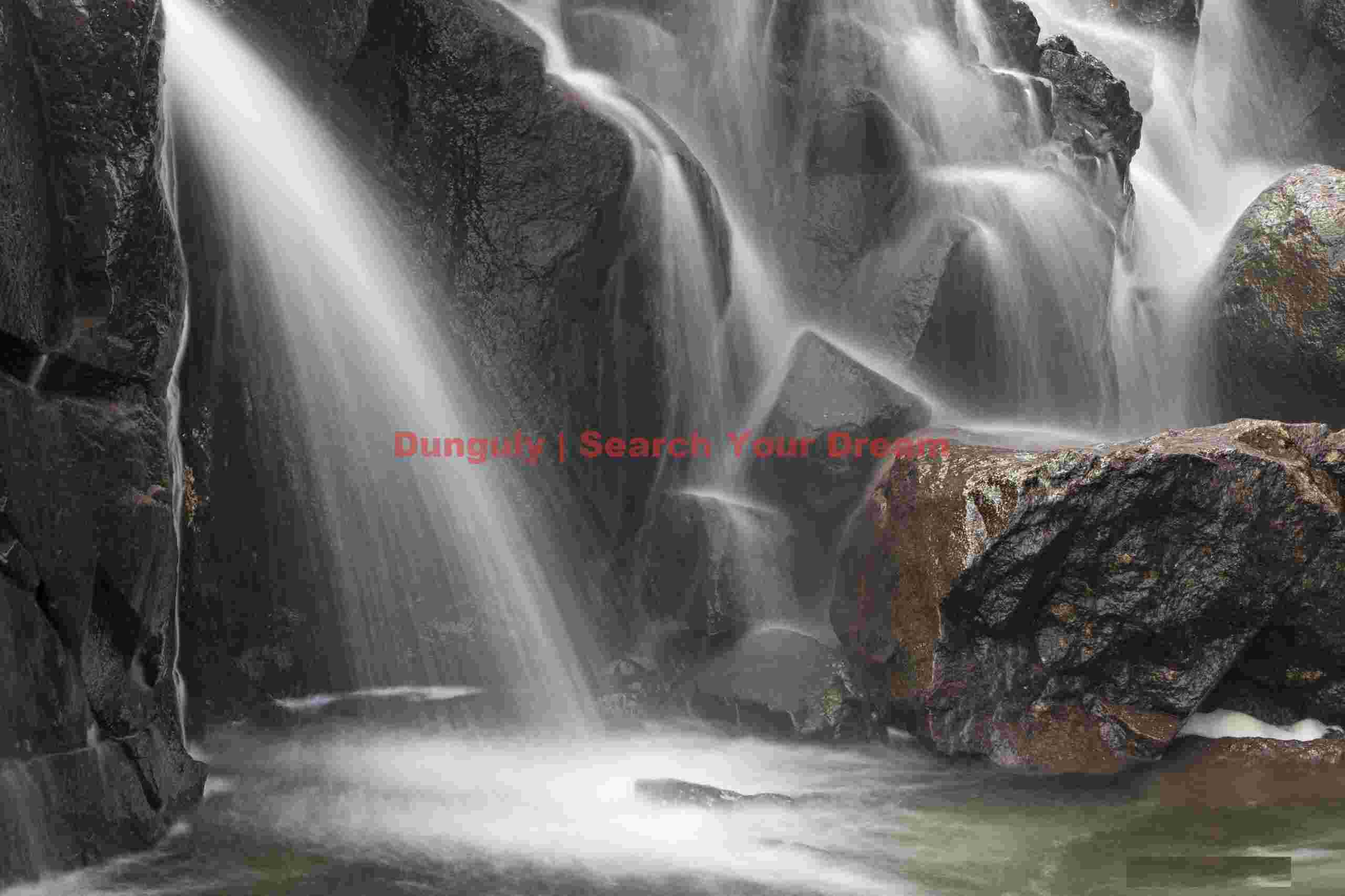 Waterfall detail; Faroe Islands Waterfall detail