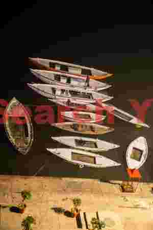 Boat stack before dawn