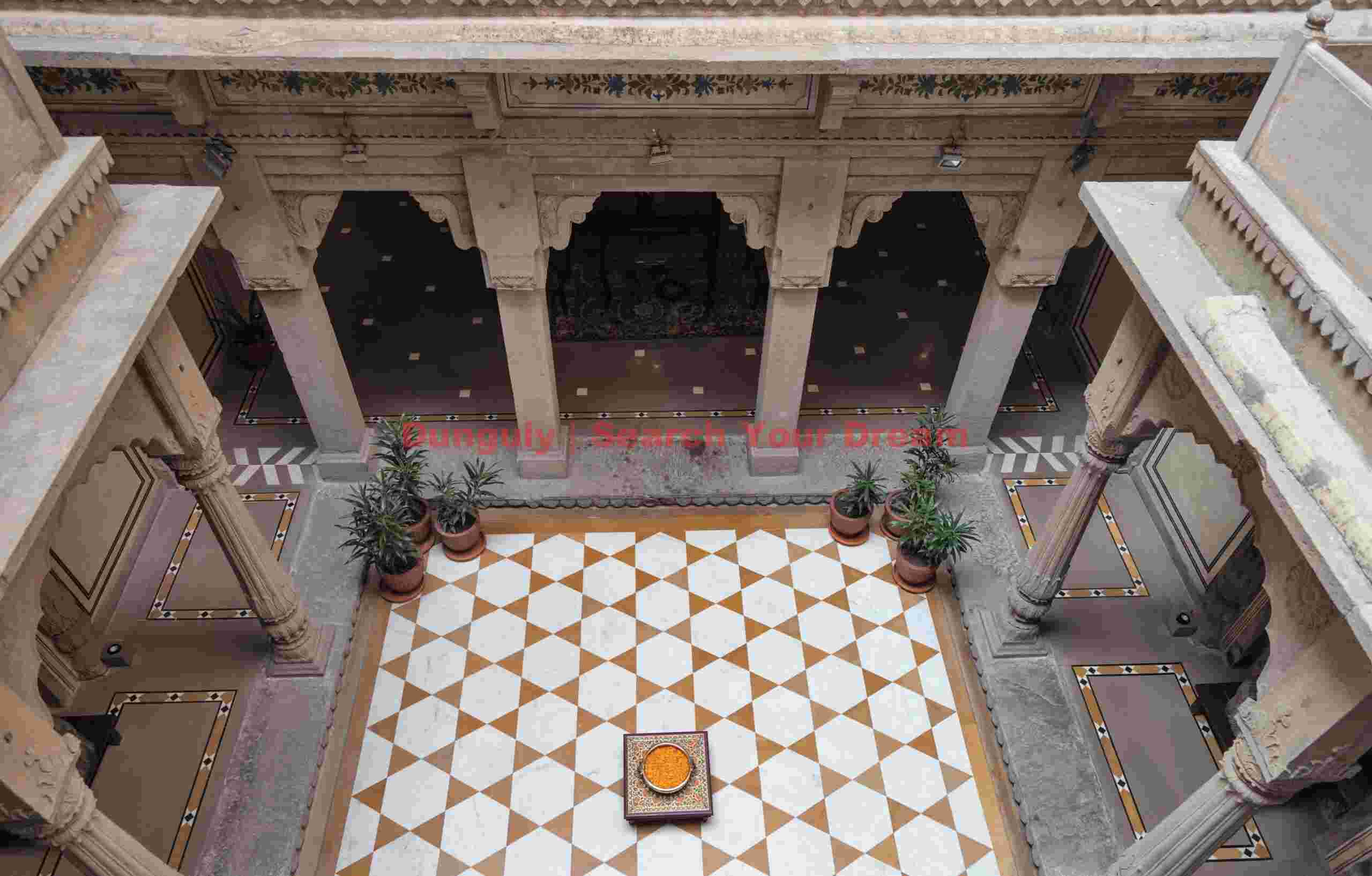 Courtyard - Brijrama Palace; Varanasi Courtyard - Brijrama Palace
