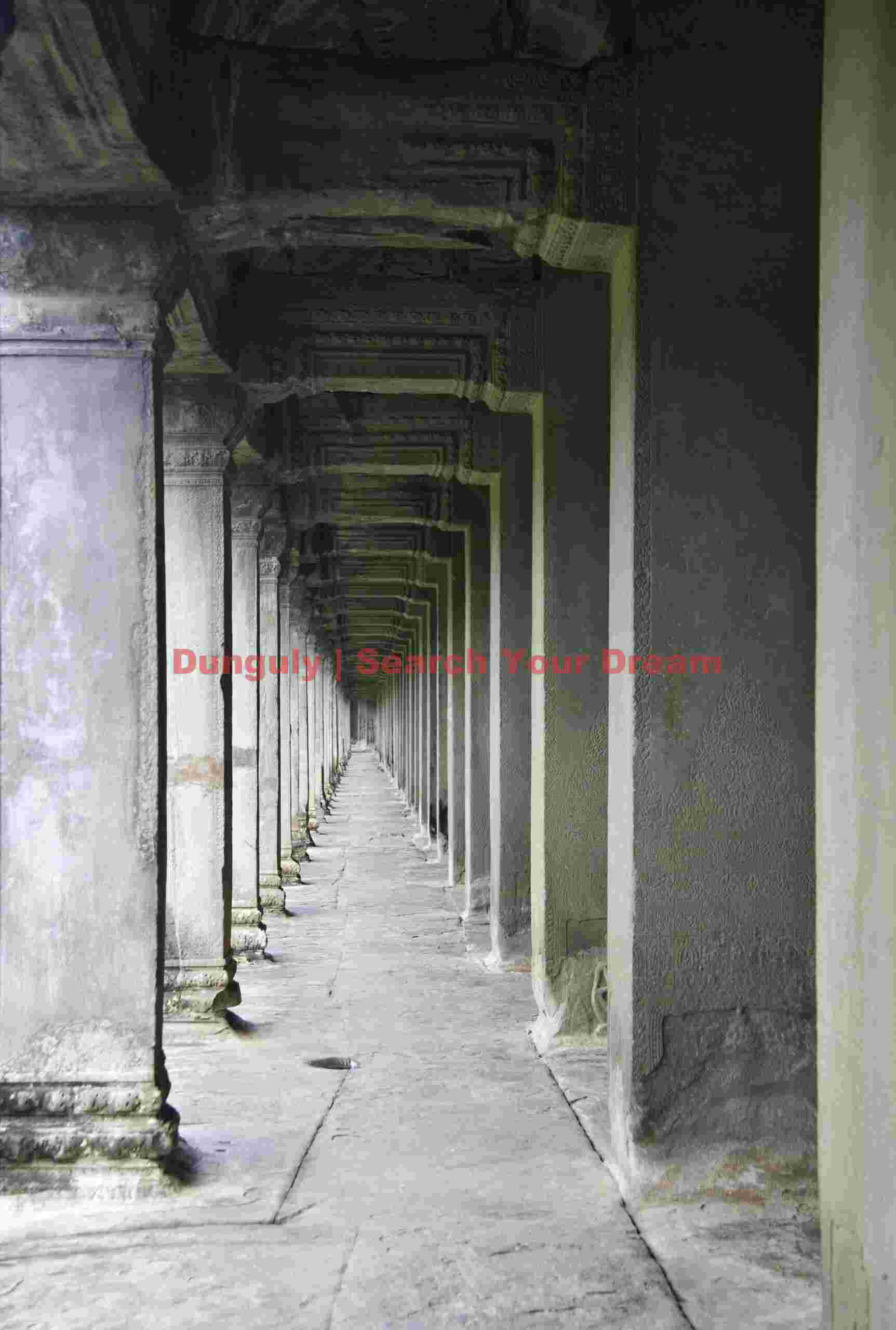 Hallway to infinity; Angkor Wat, Cambodia Hallway to infinity