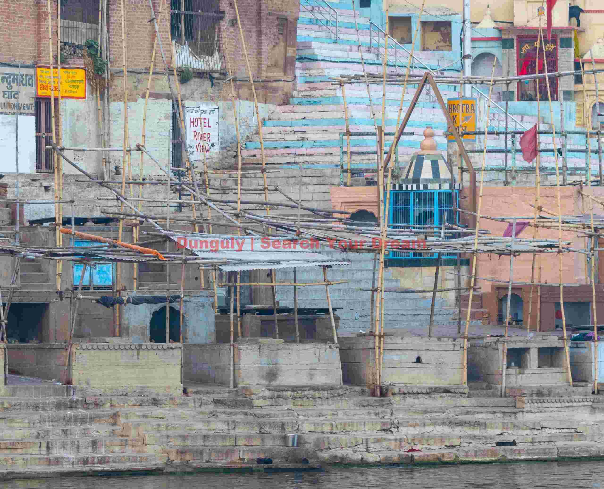 Lone bather; Varanasi Lone bather