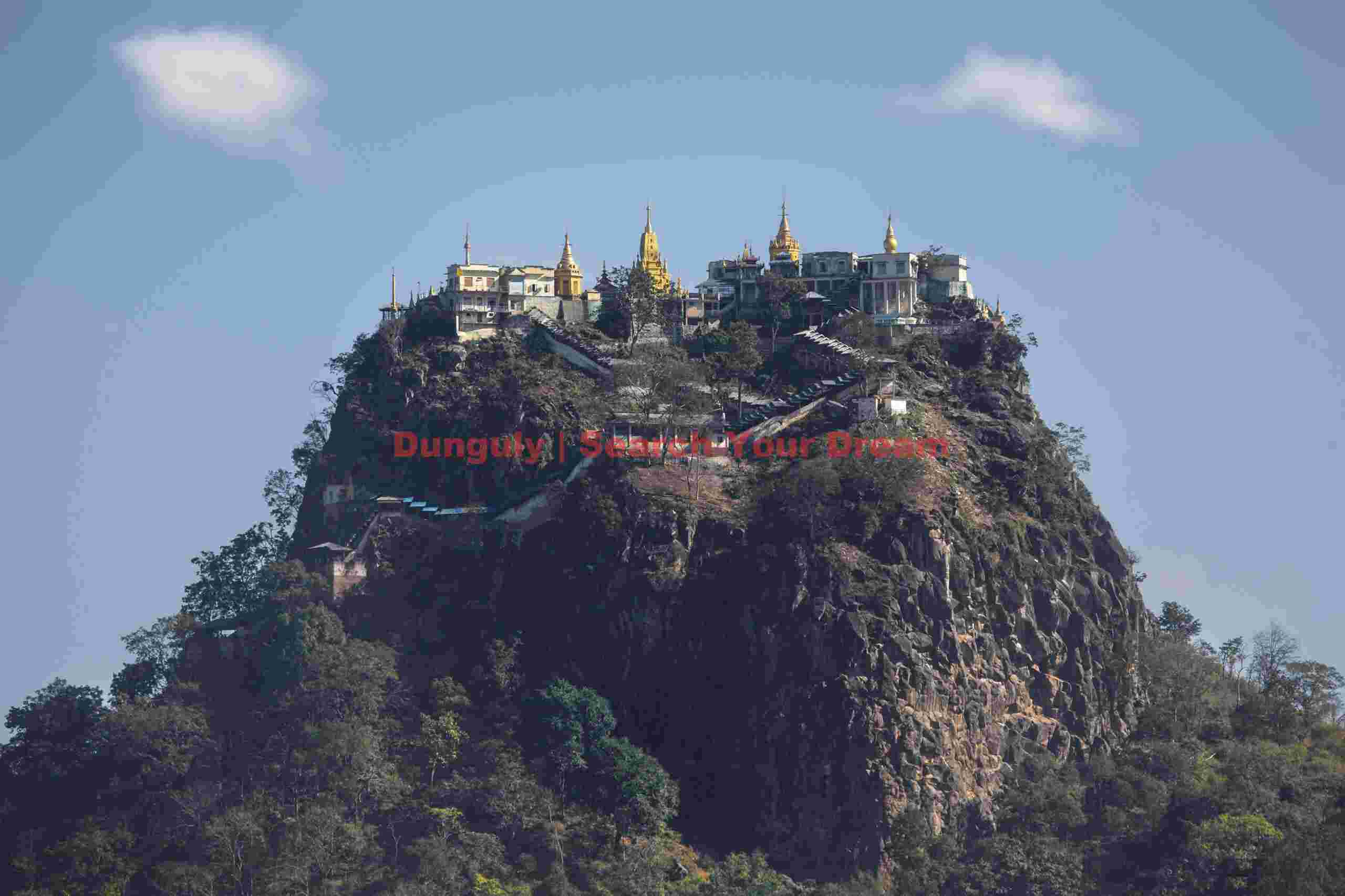 Monasteries on Mountain Popo; Burma Monasteries on Mountain Popo