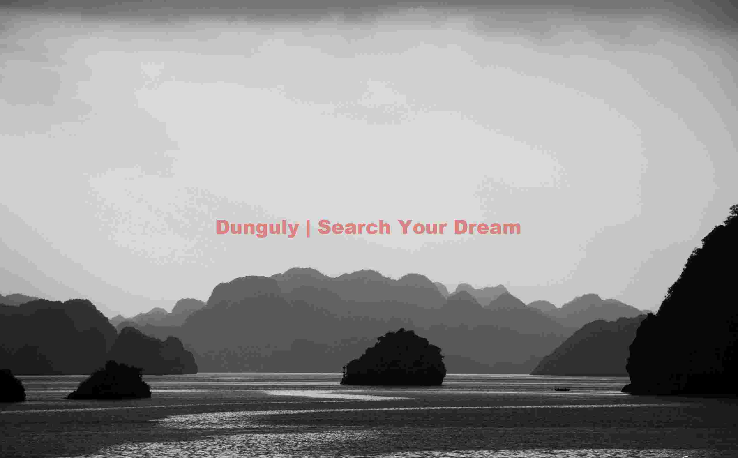 Monochrome seascape ; Ha Long Bay, Vietnam Monochrome seascape