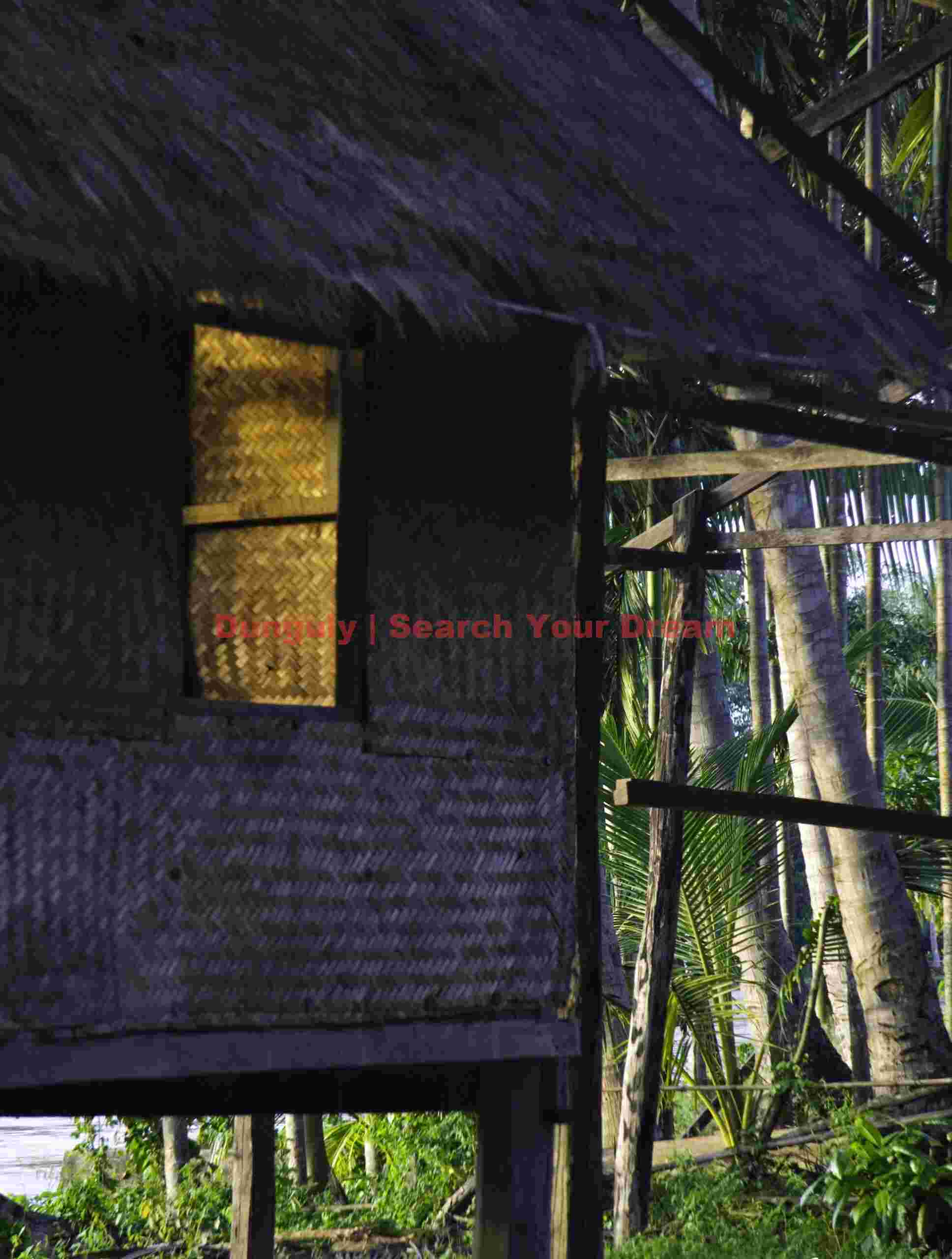 Sunlit window; Don Khon Village, Laos Sunlit window