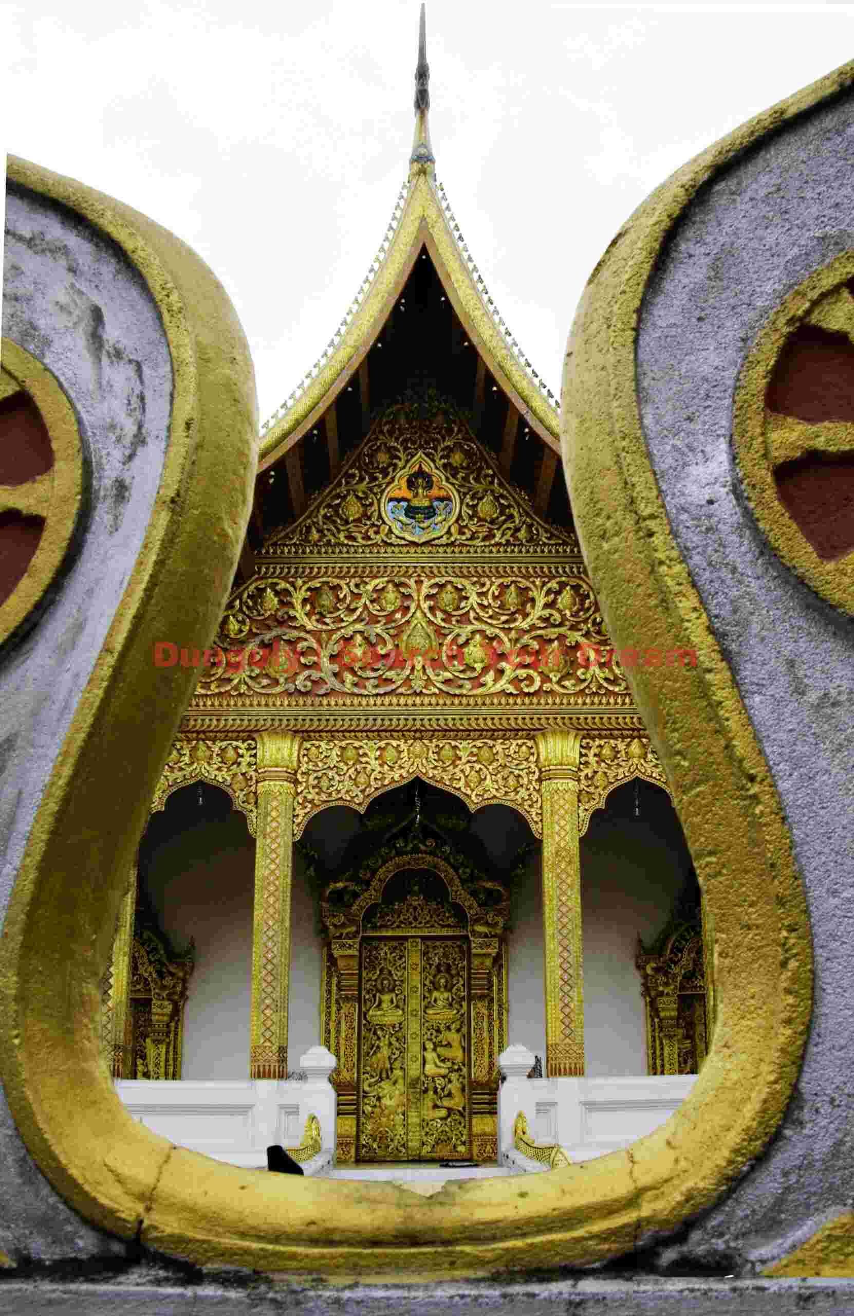 Temple doorway; Luang Prabang, Laos Temple doorway