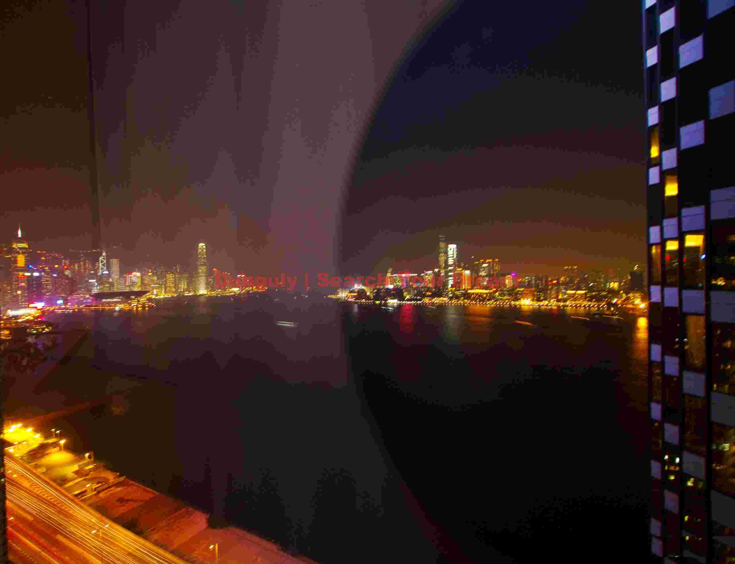 Victoria Harbour - view from Harbour Grand Hotel window Victoria Harbour - view from Harbour Grand Hotel window