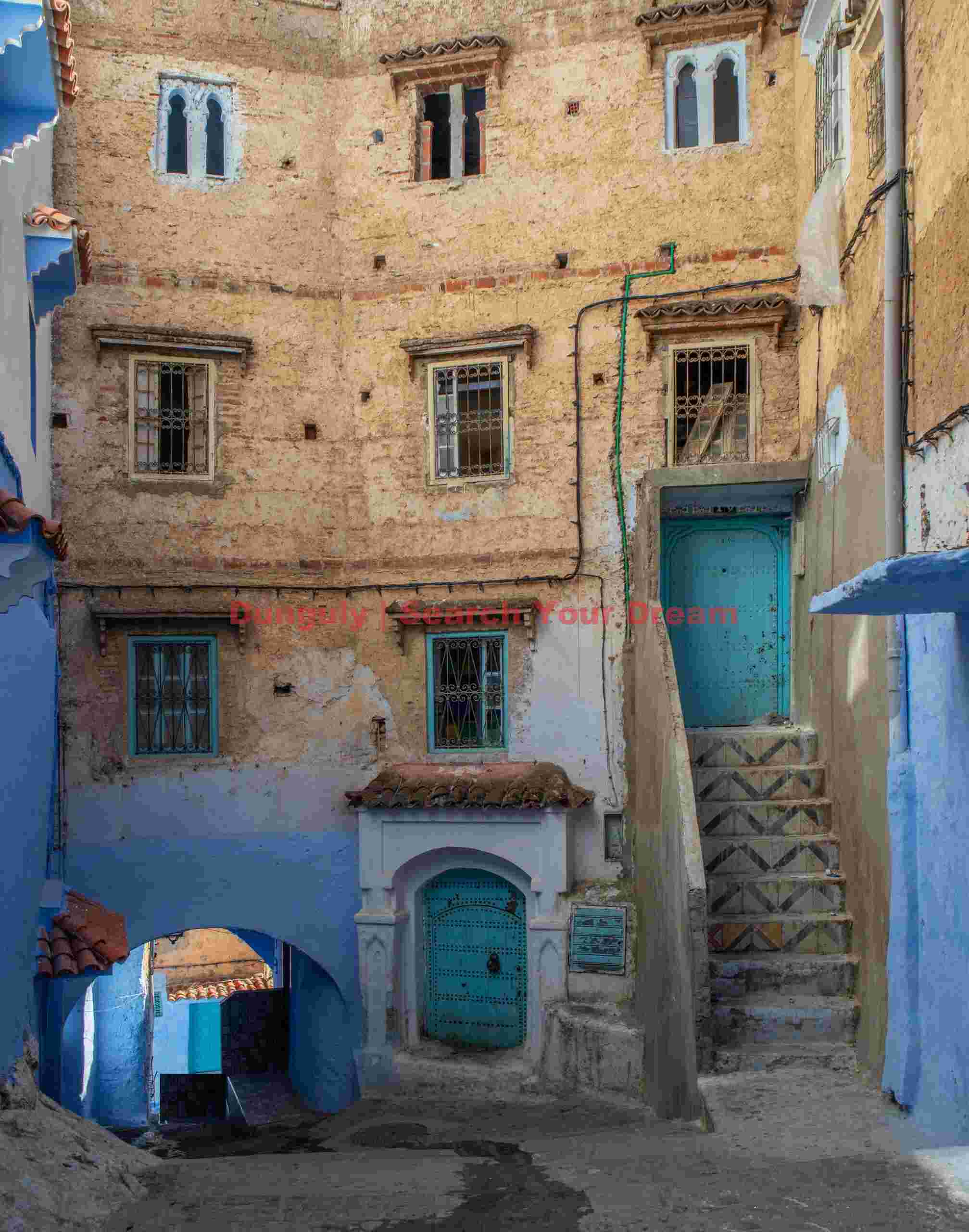 A building in the town; Chefchaouen, Morocco A building in the town