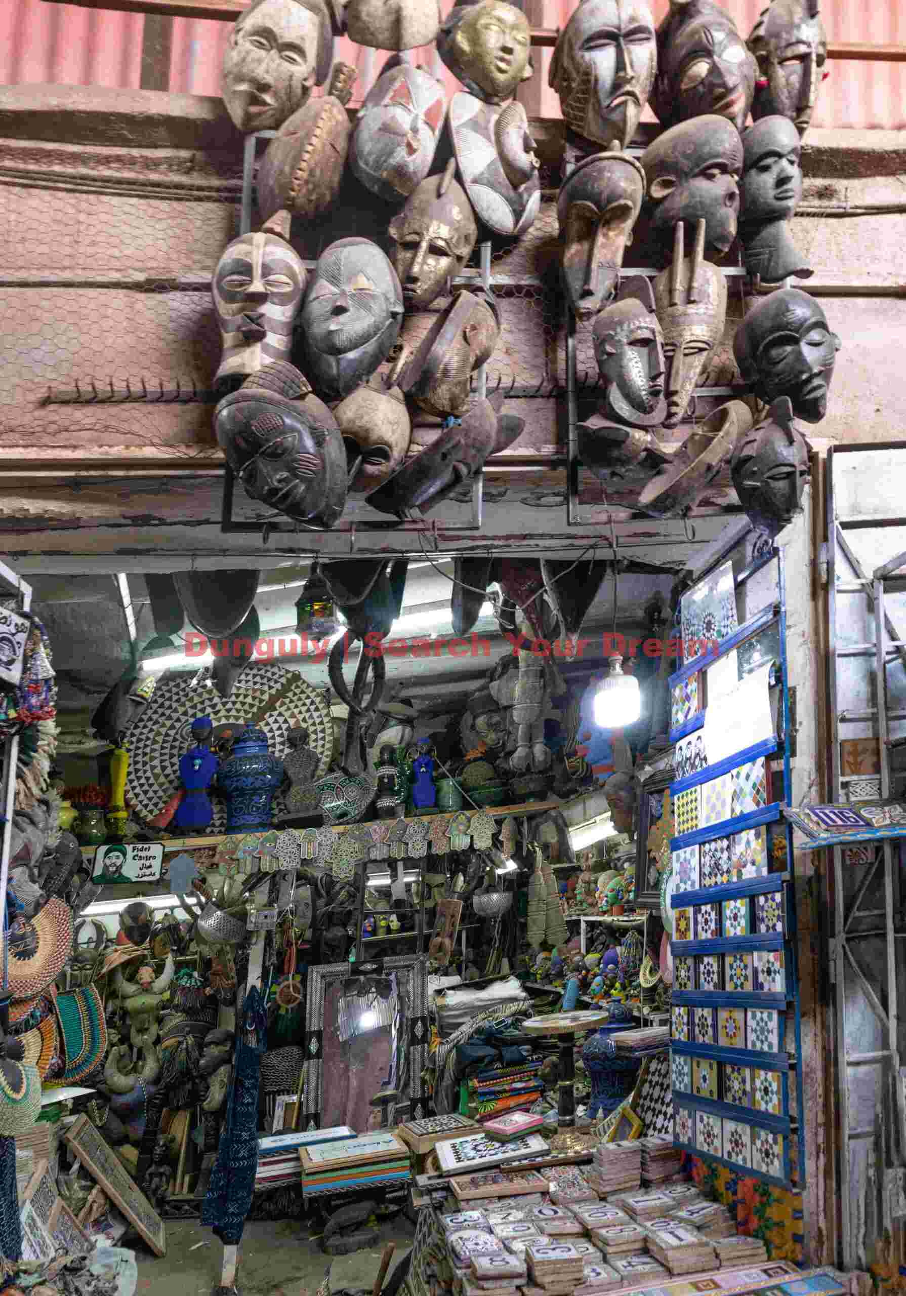 African head masks; Morocco African head masks