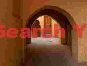 Arches across medina alley