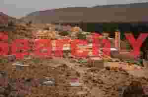 Berber town and cemetery