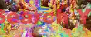 Vibrant Chaos: Multi-Color Rock Texture Art