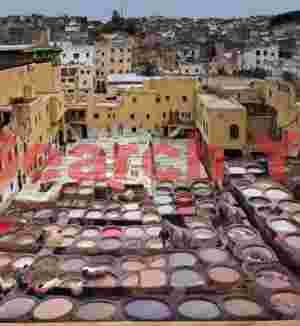 Chouara tannery overview