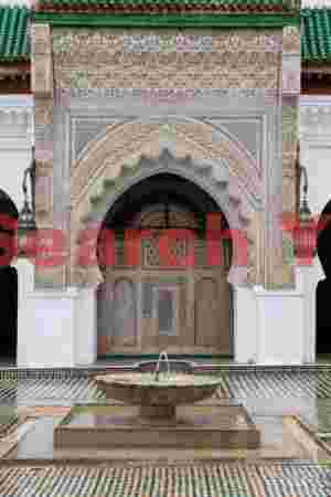 Fountain and doorway