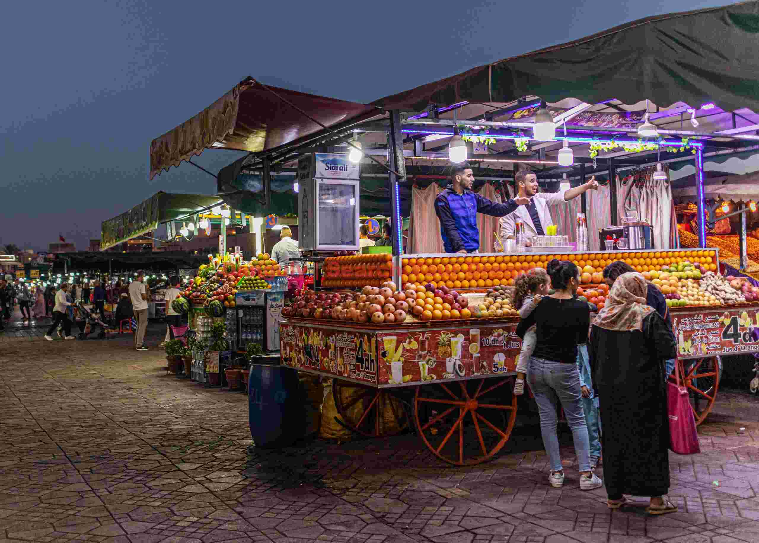 Fruit stall; Morocco Fruit stall
