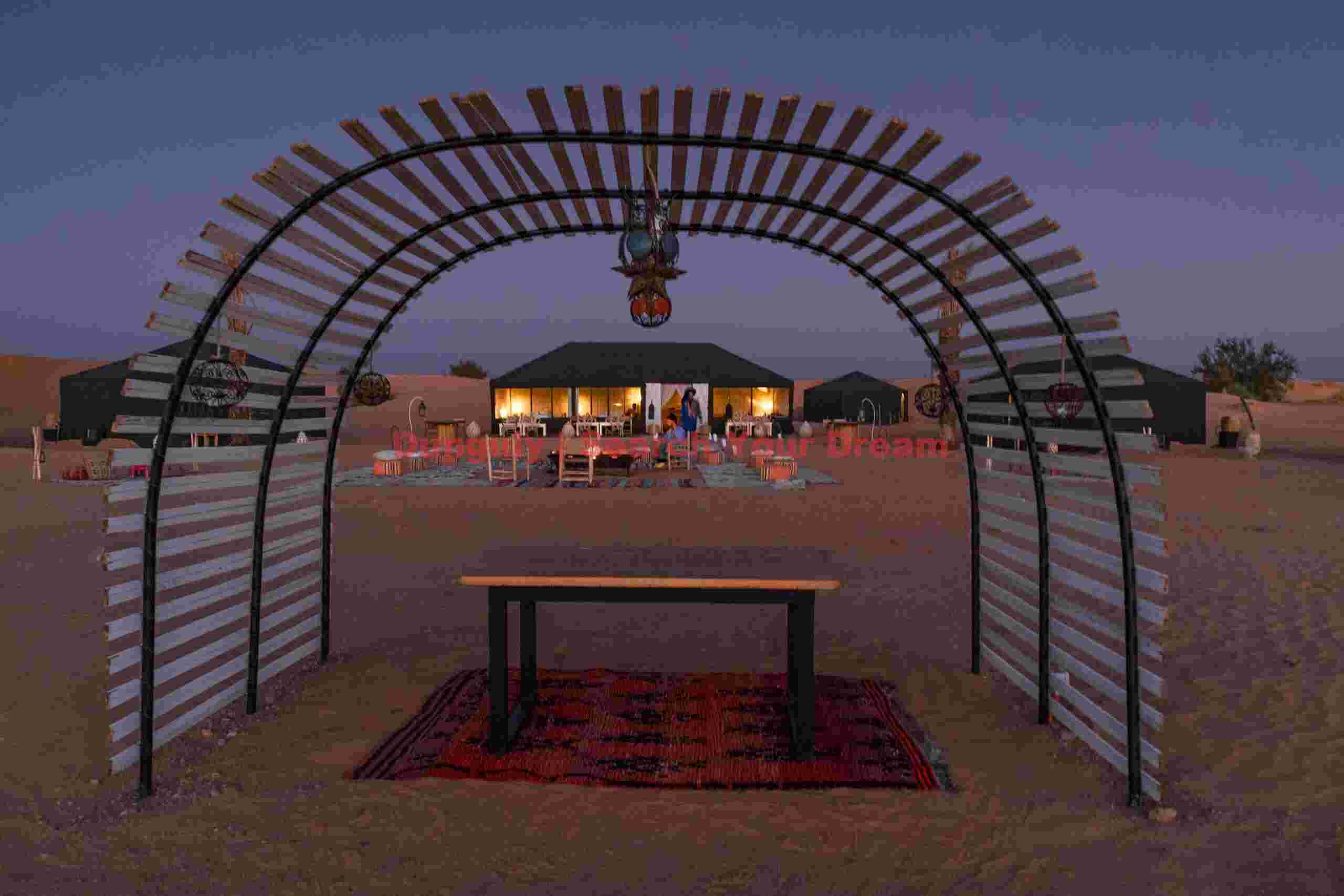 Jaimas Madu tented camp, Sahara Desert; MoroccoMorocco Jaimas Madu tented camp, Sahara Desert