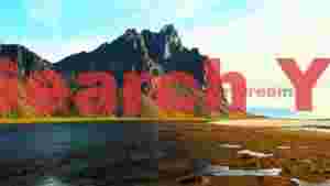 Volcanic Grandeur: Golden Hour's Serene Canvas