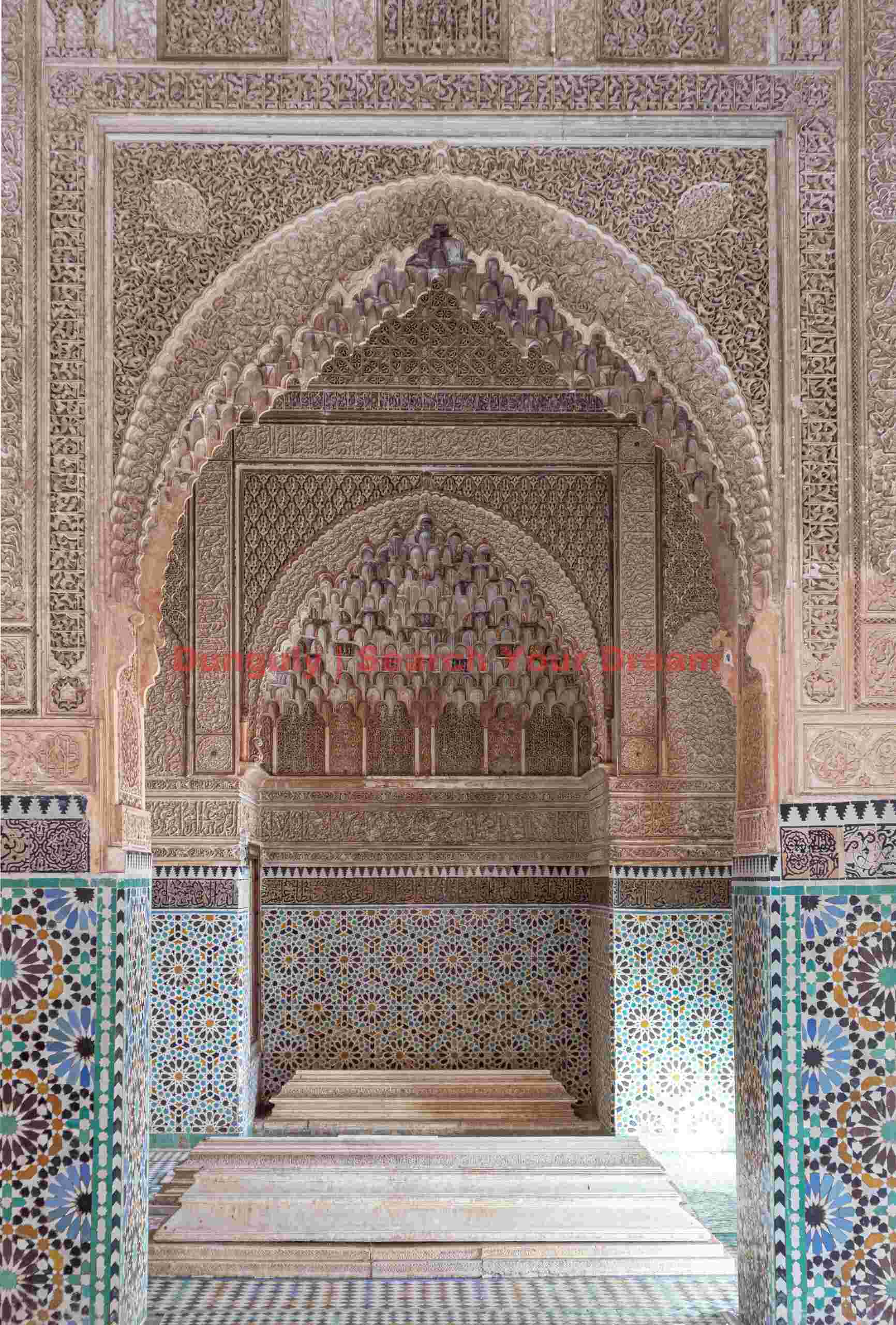 Mosaic archway; Morocco Mosaic archway