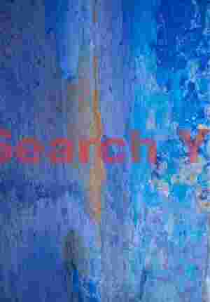 Orange on blue wall