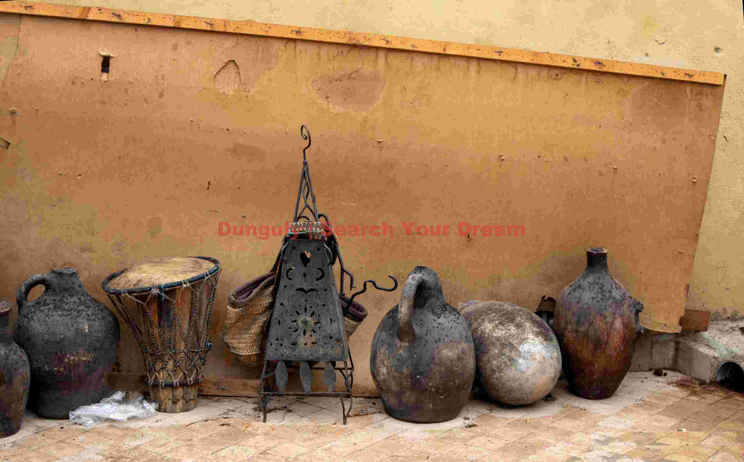 Pota and pyramid; Fez, Morocco Pota and pyramid