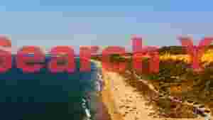 vibrant coastal beach scene with sunbathers