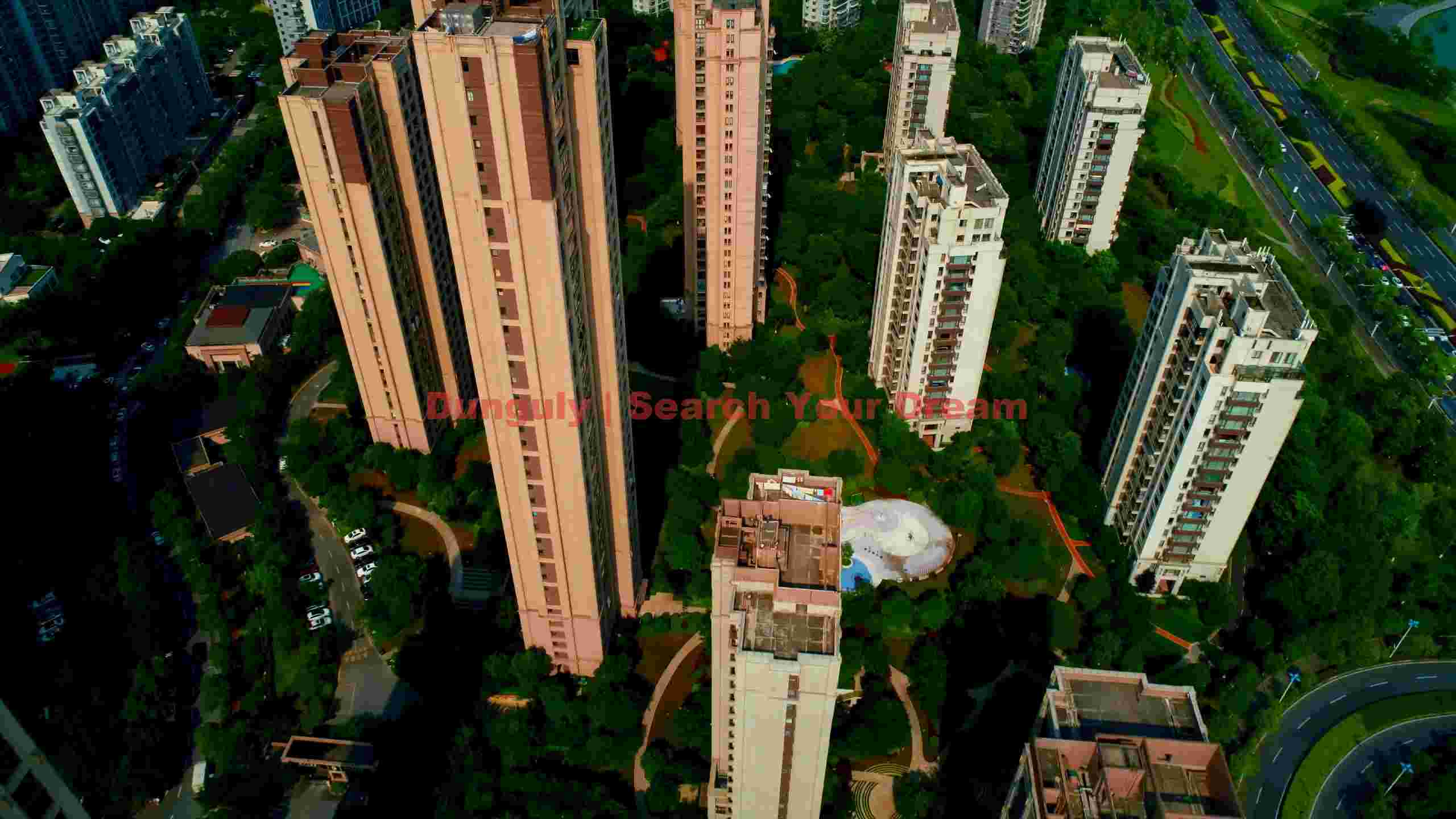 aerial view modern urban green oasis aerial view modern urban green oasis