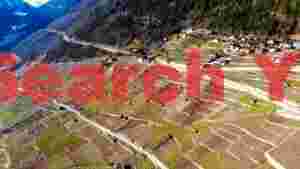 alpine terraced vineyards panorama