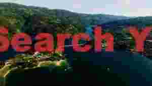 breathtaking aerial view of verdant river valley