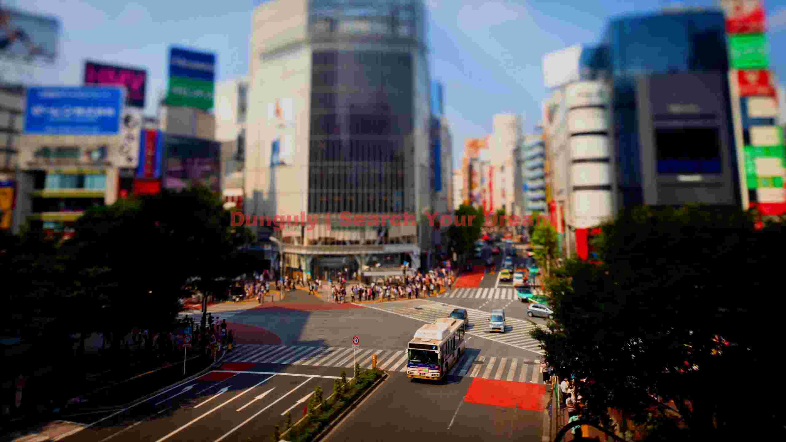 bustling tokyo city street miniature perspective bustling tokyo city street miniature perspective