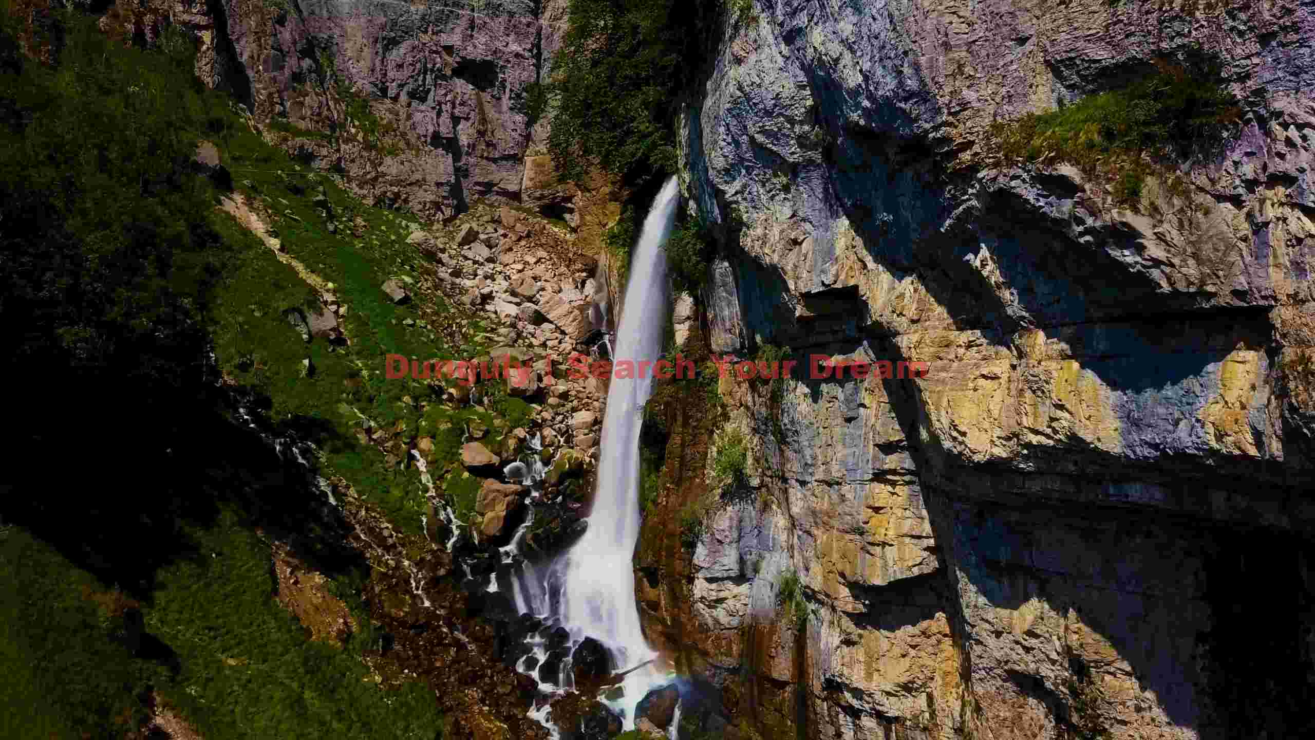 cascading majesty vibrant cliffside waterfall cascading majesty vibrant cliffside waterfall