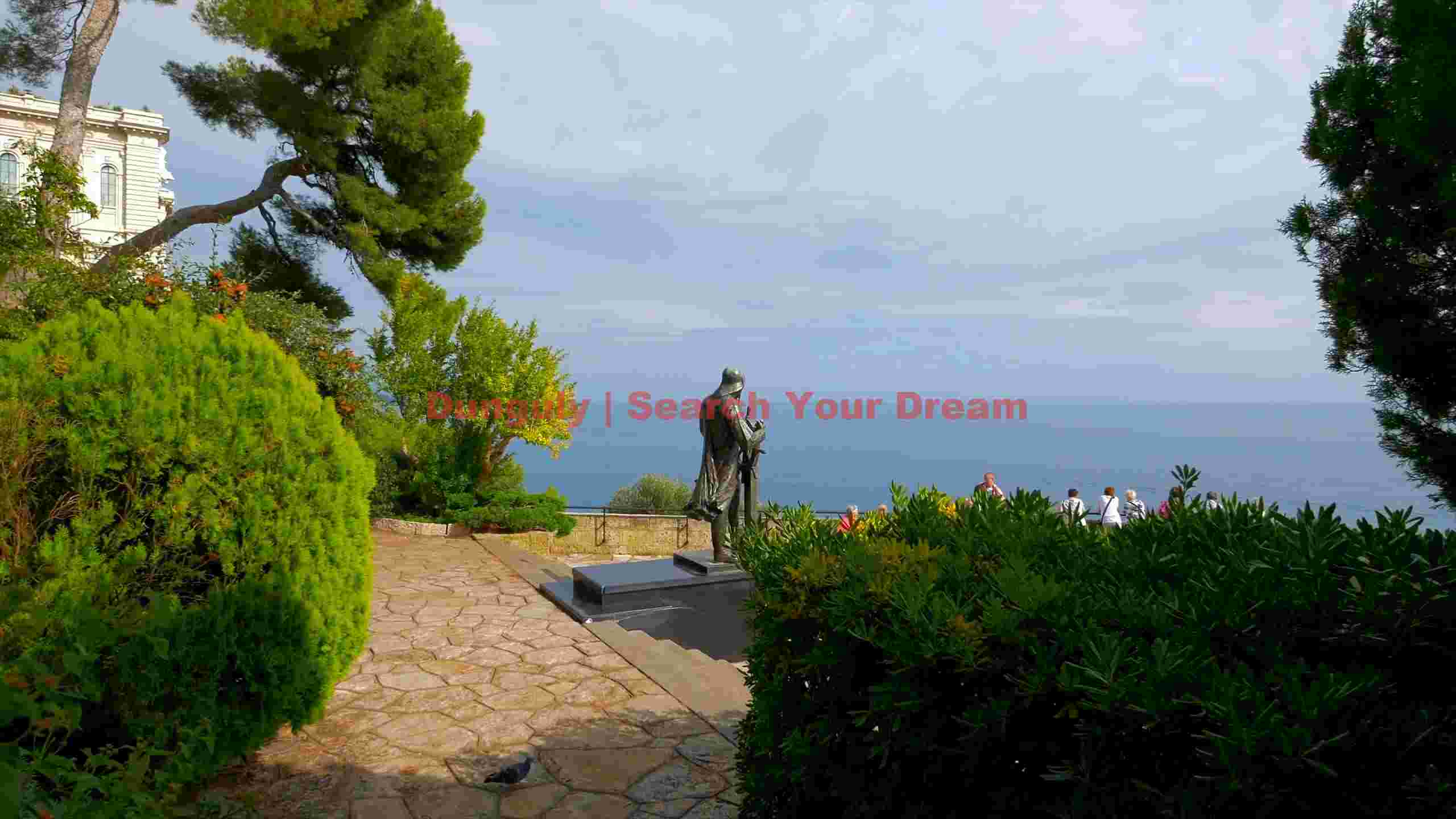 coastal grandeur statue overlooking the mediterranean coastal grandeur statue overlooking the mediterranean