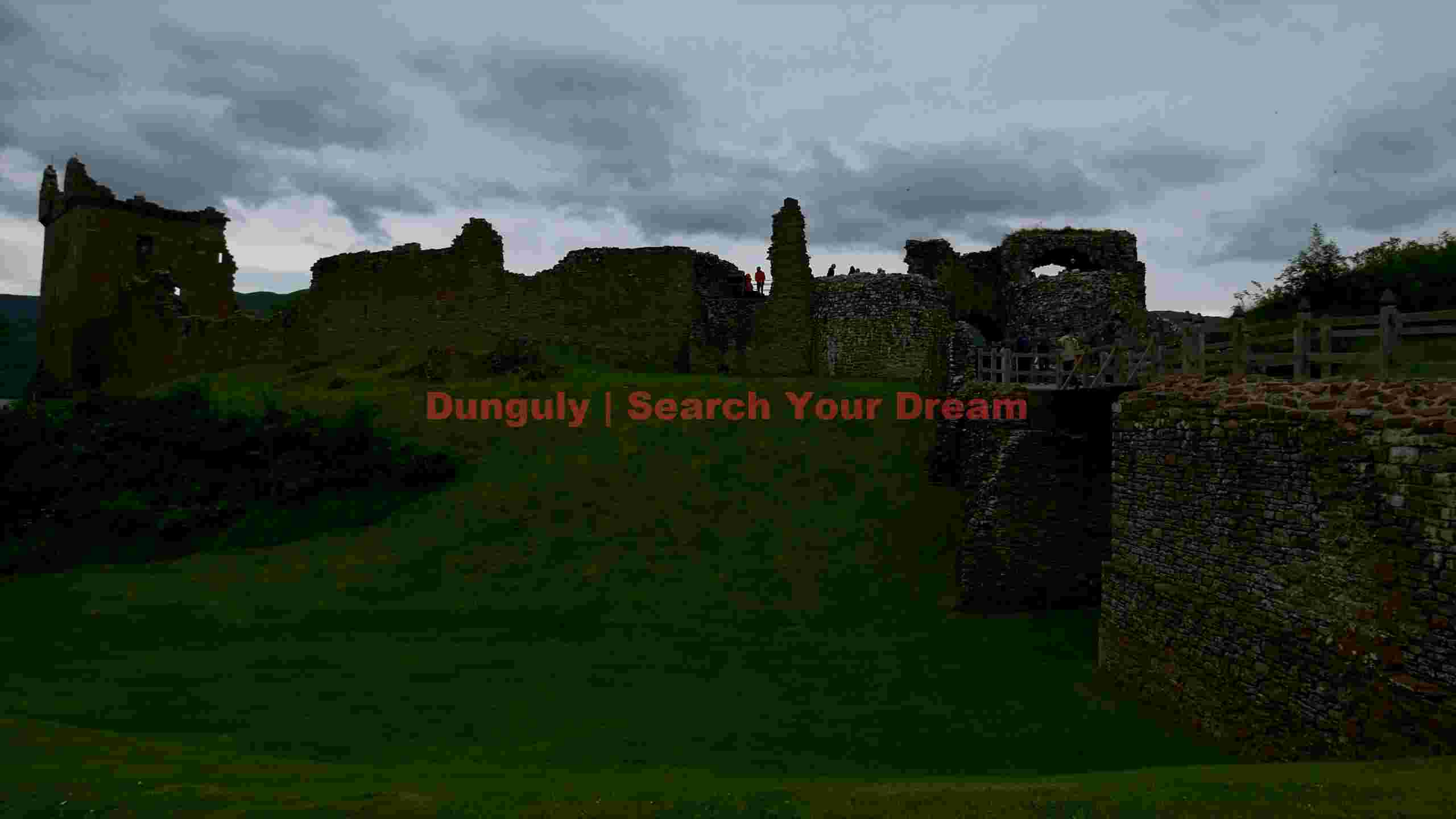 dramatic urquhart castle ruins on a cloudy day dramatic urquhart castle ruins on a cloudy day