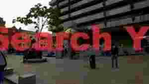 dublin city urban plaza scene