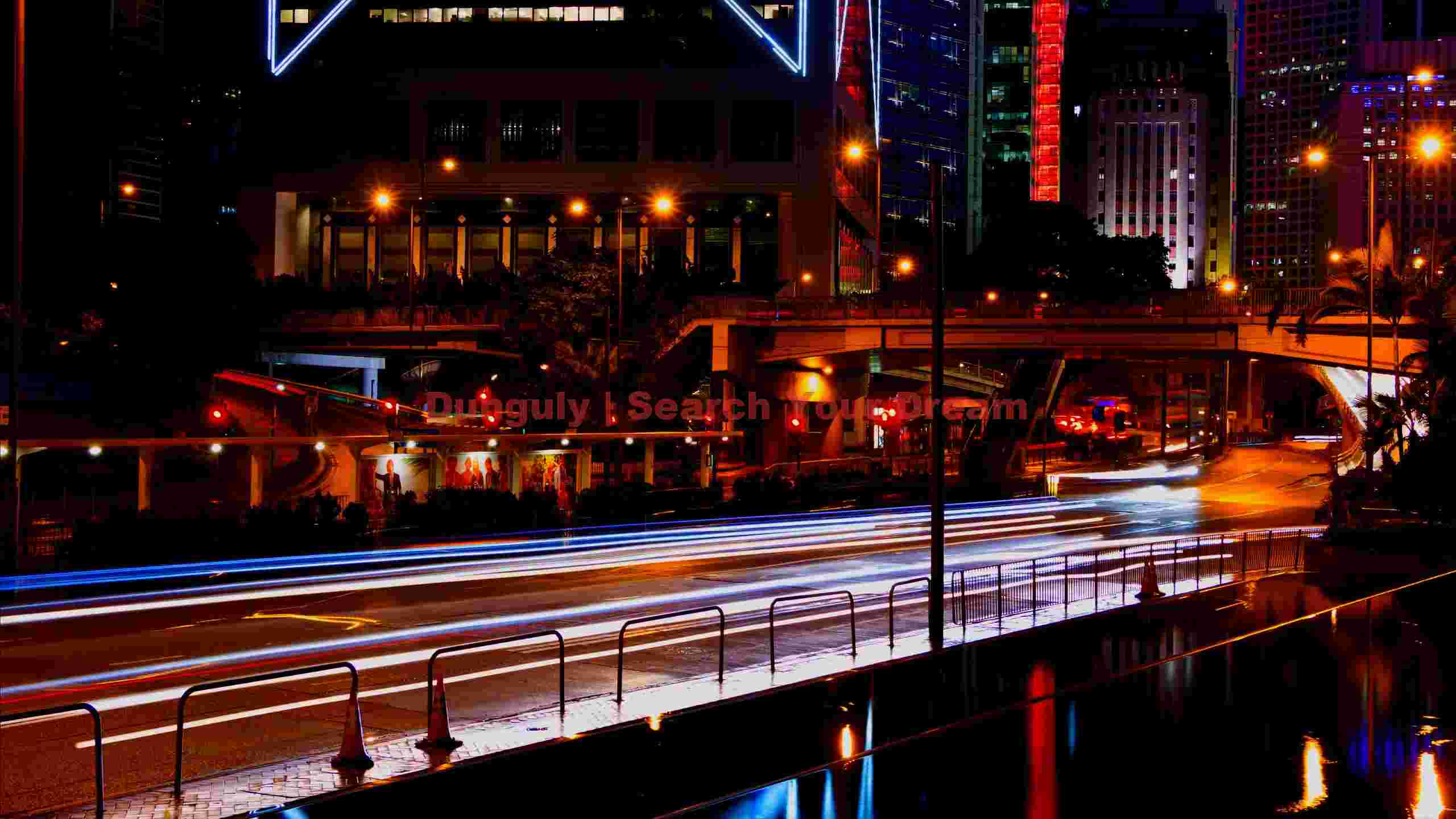 dynamic cityscape night light trails dynamic cityscape night light trails