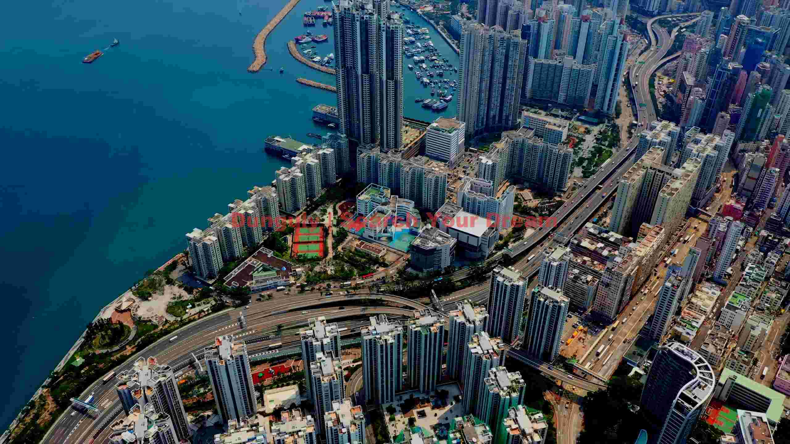 dynamic coastal cityscape aerial view dynamic coastal cityscape aerial view