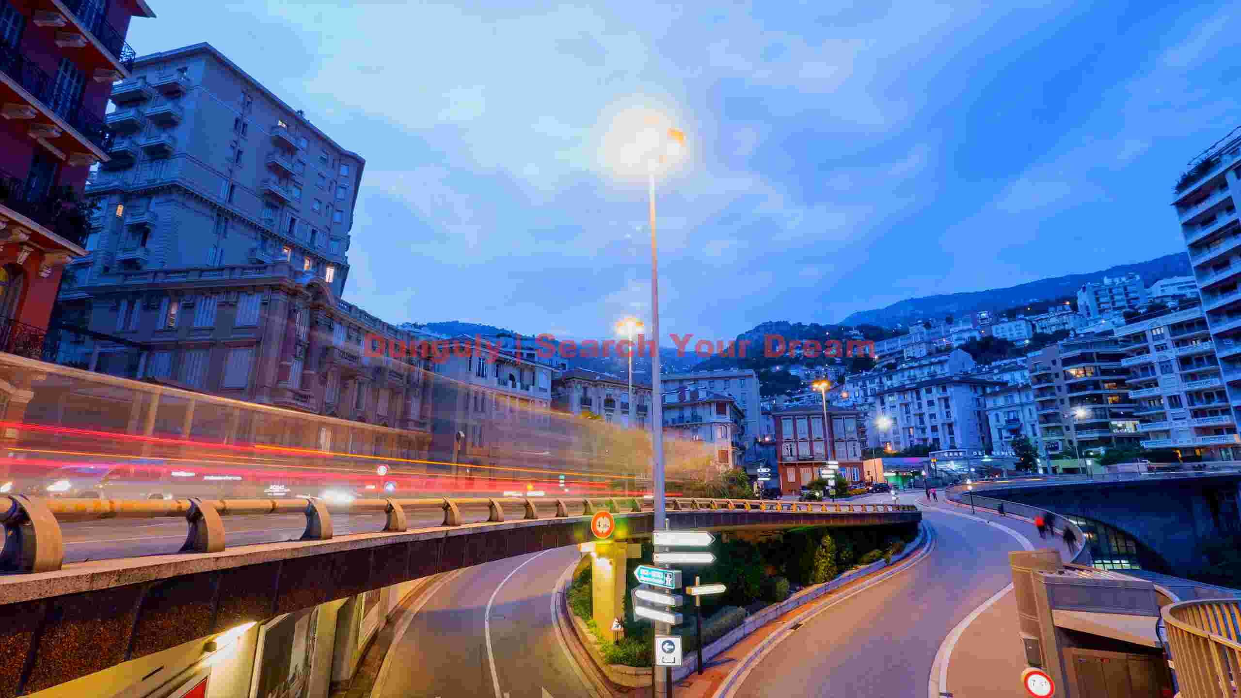 dynamic monaco cityscape at blue hour dynamic monaco cityscape at blue hour