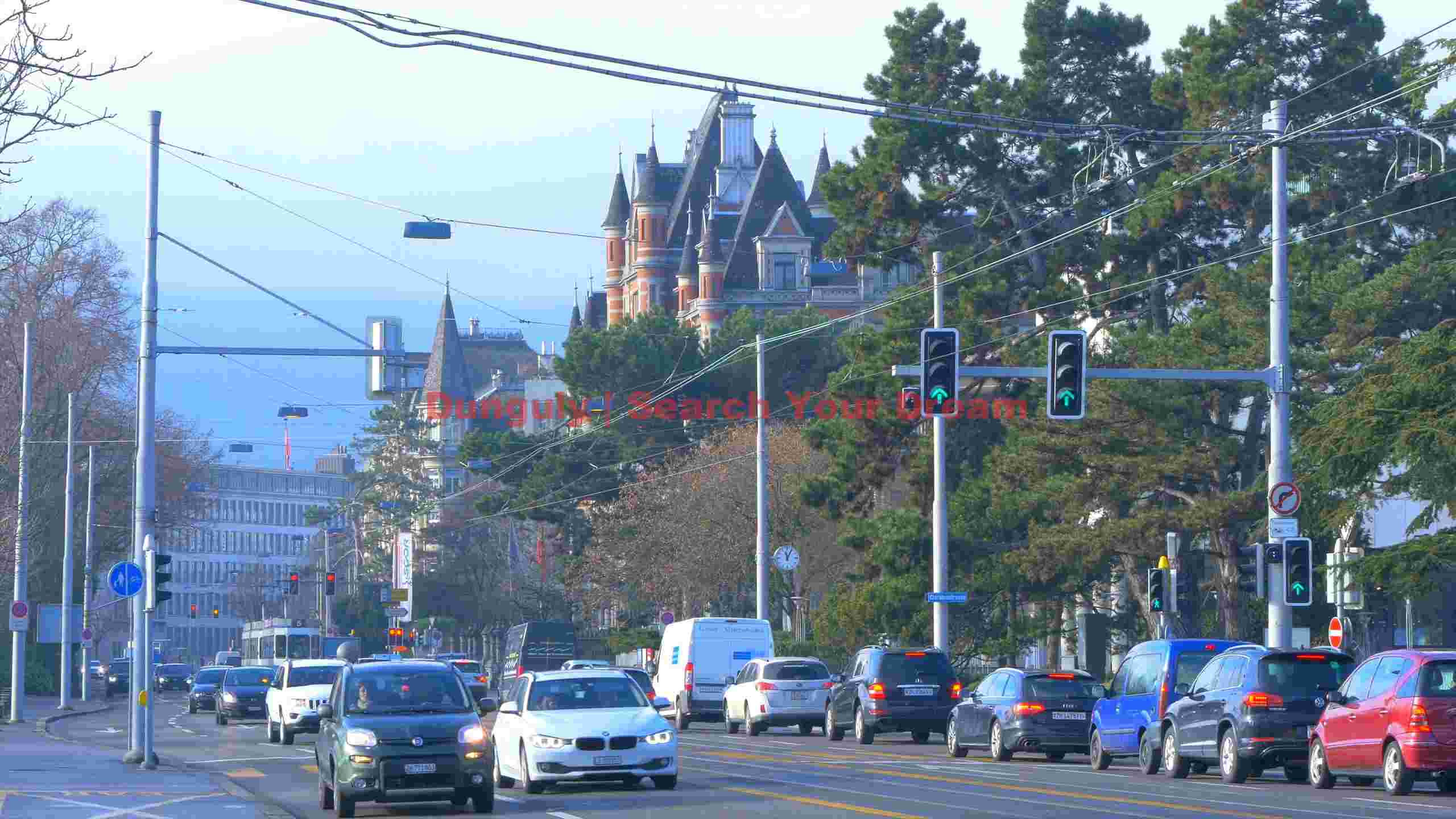 dynamic urban scene with historic architecture dynamic urban scene with historic architecture