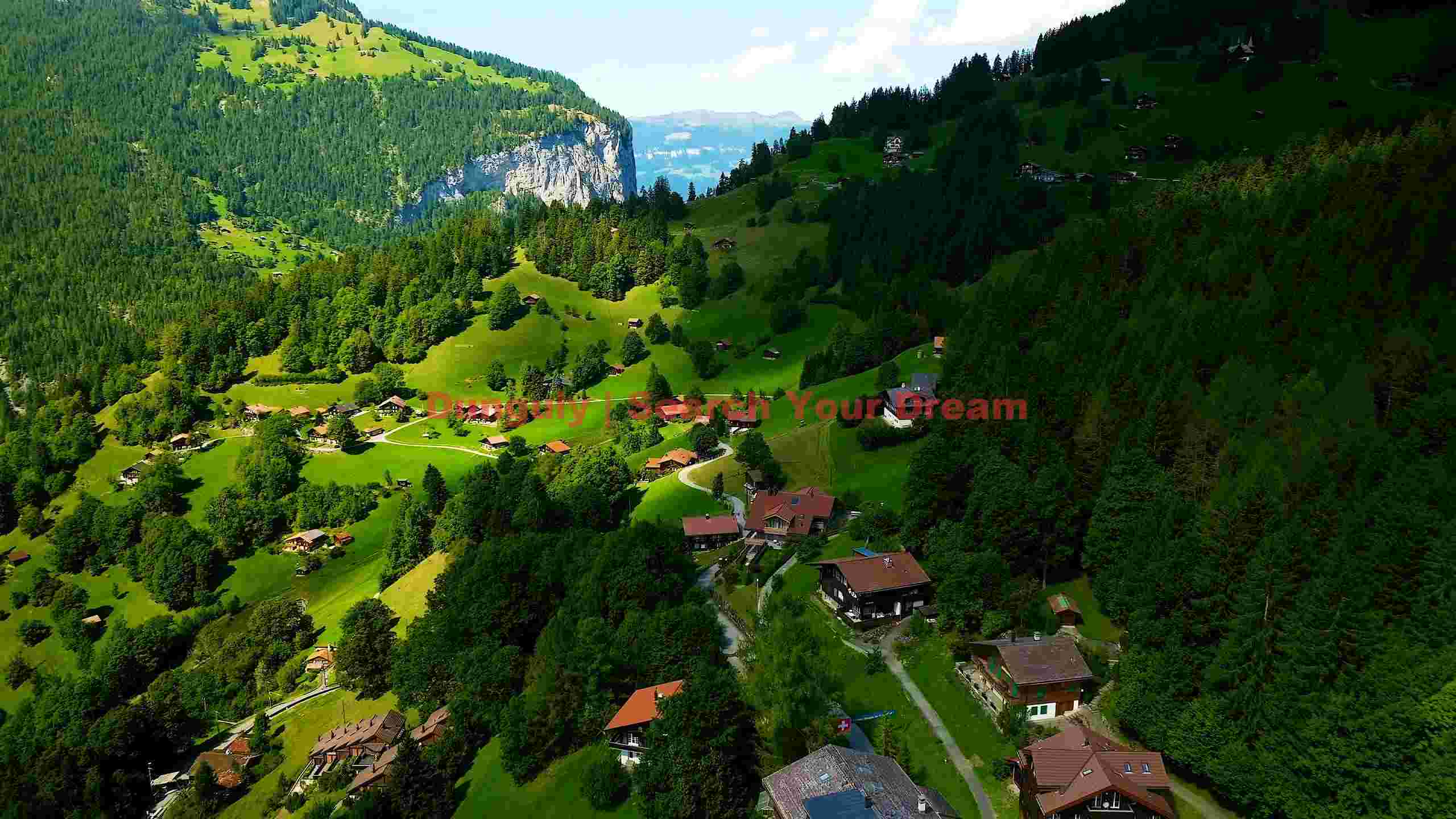 emerald valleys of an alpine village emerald valleys of an alpine village