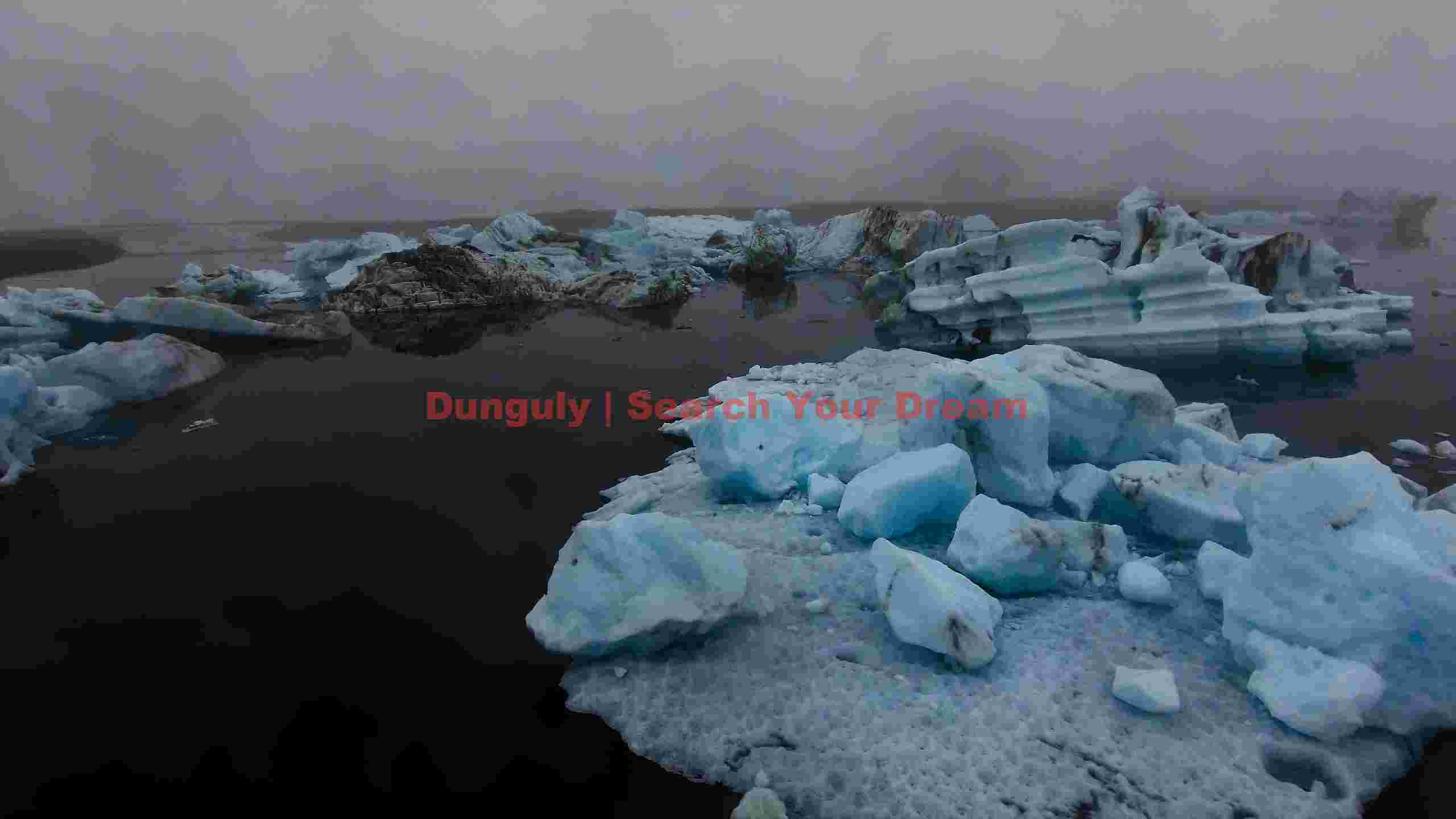 ethereal glacial lagoon icebergs drifting in misty waters ethereal glacial lagoon icebergs drifting in misty waters