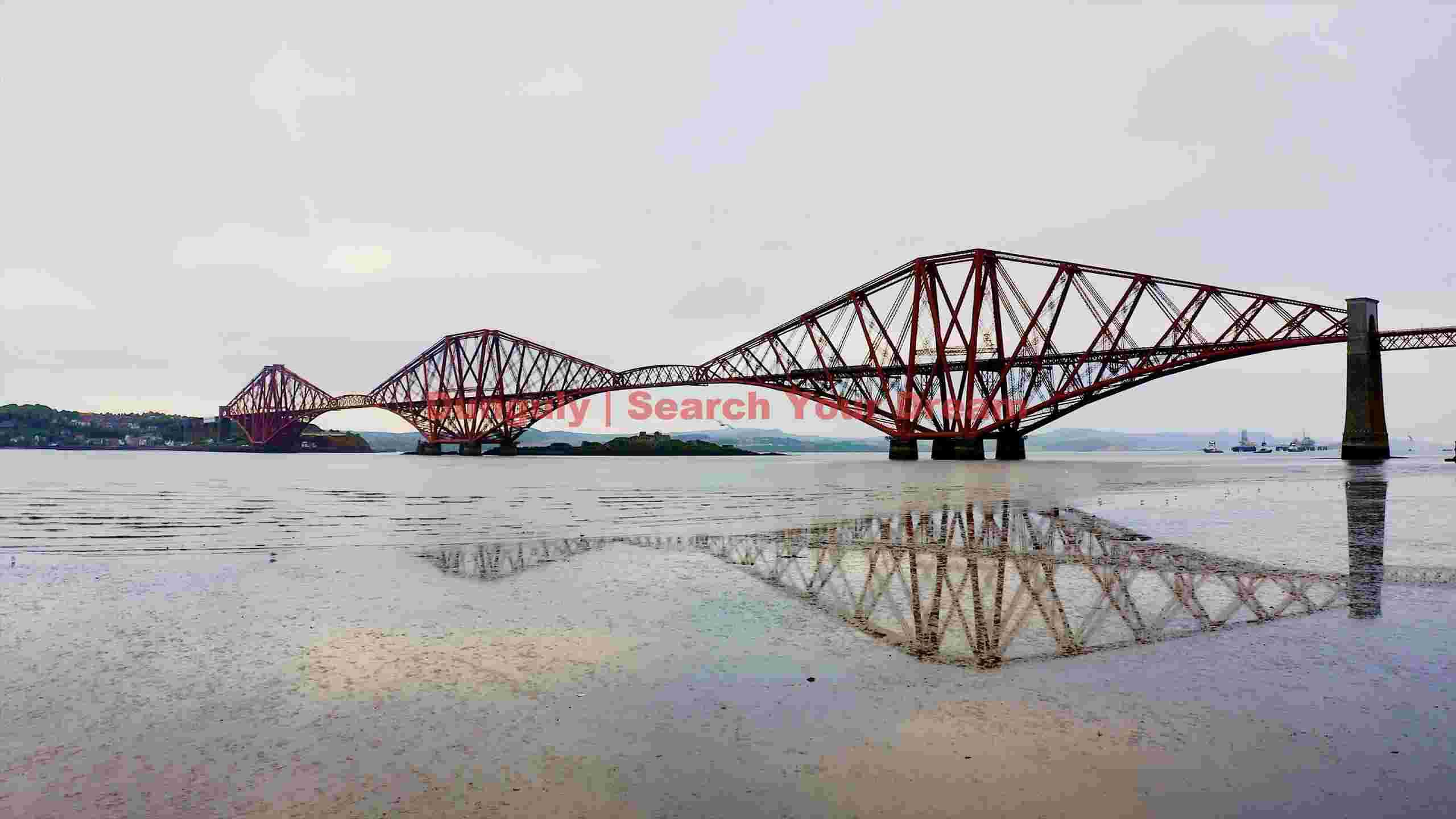 forth bridge morning reflection forth bridge morning reflection