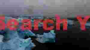 At Home glacial serenity blue icebergs in a misty lagoon