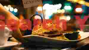 gourmet medium rare burger delight